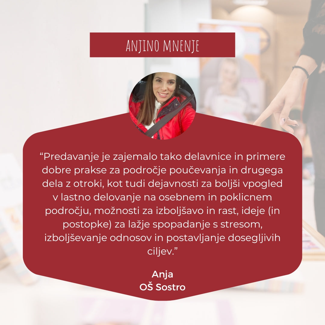 JAZ, OTROK, SVET - možnost predavanja v vašem zavodu